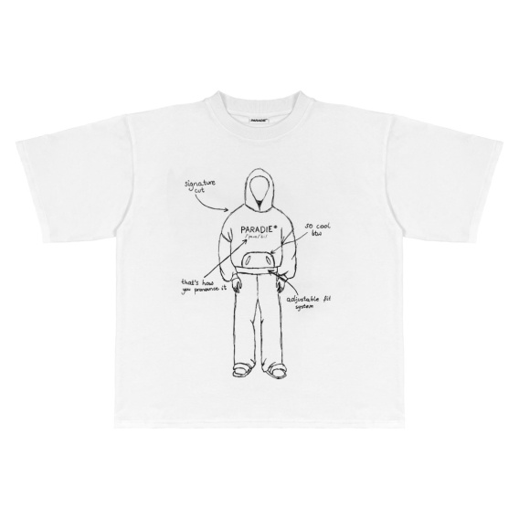 PARADIE® - Project boxy tee white